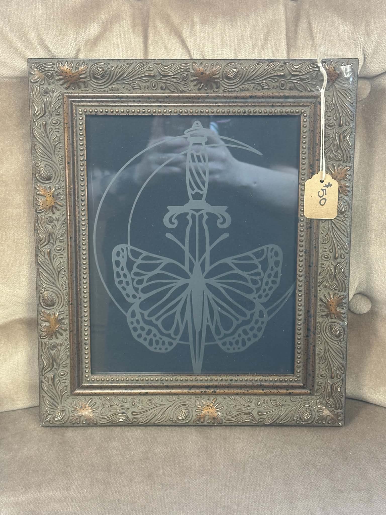E.Randall Glass Etched Frame