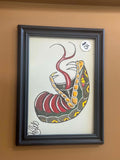 Moto Ink Snake Head 5x7
