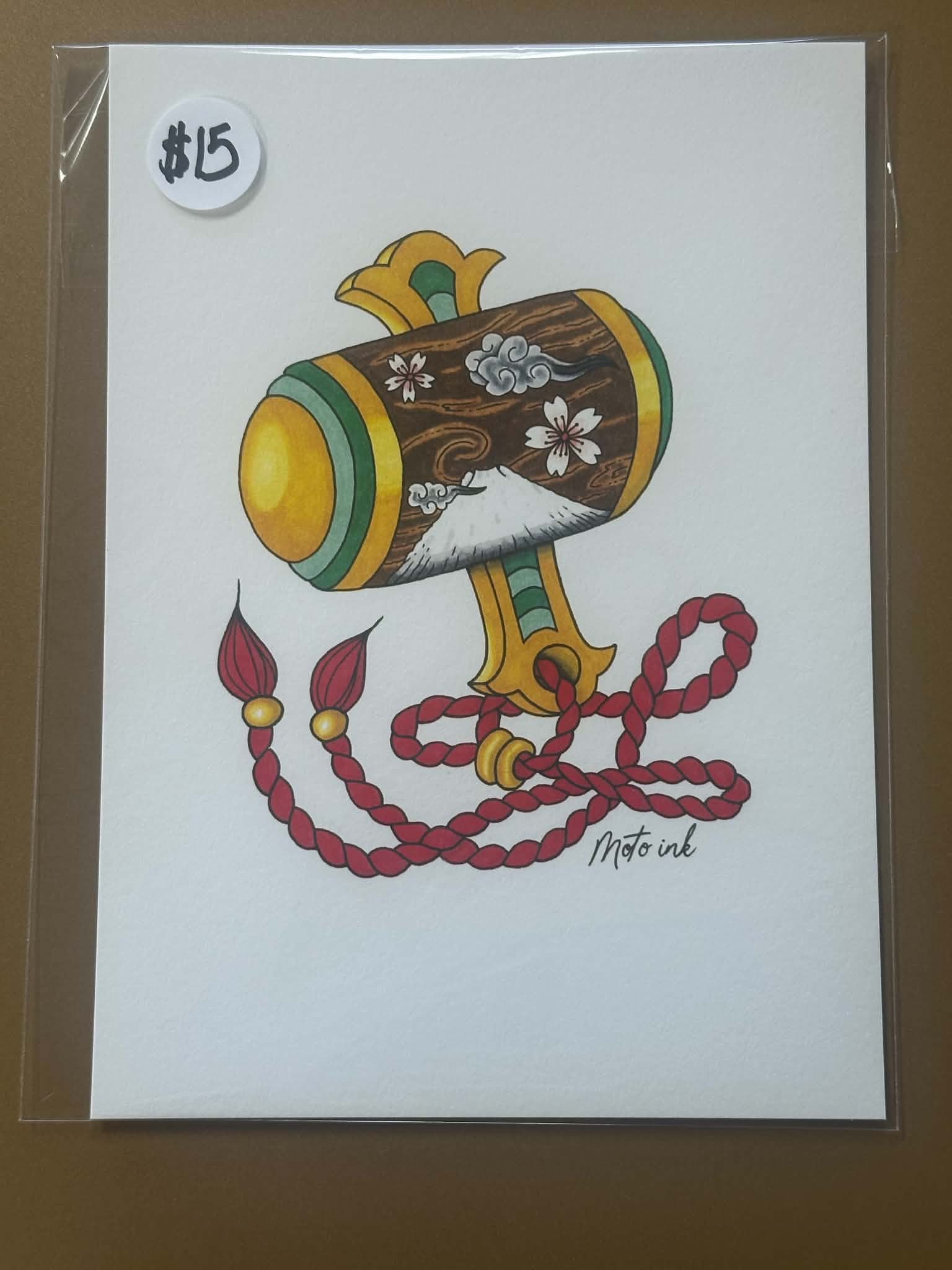 Moto Ink Original Hammer Print 5x7