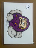 Moto Ink Daruma Doll Purple 5x7
