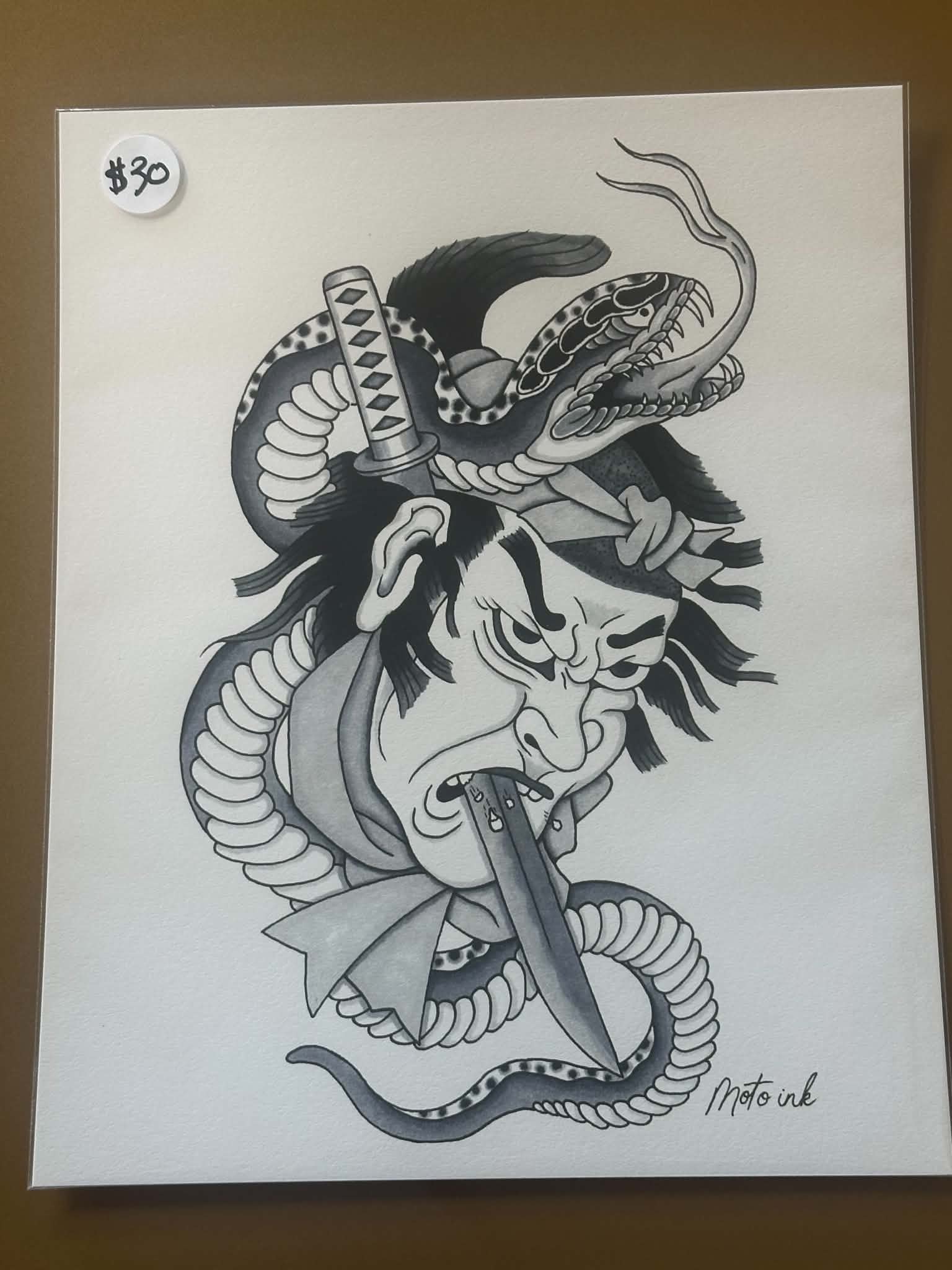 Moto Ink Samuri 8x10